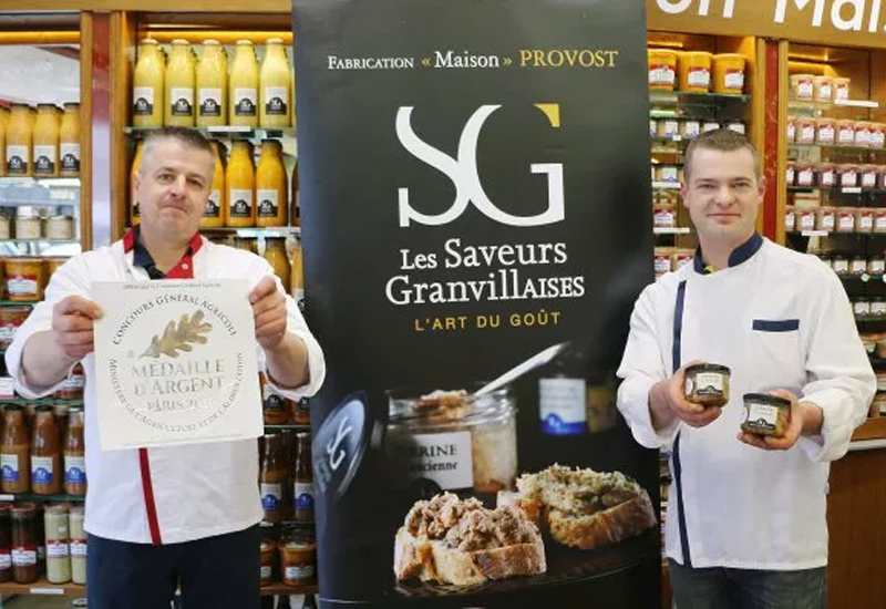 les saveurs granvillaises produits de la terre et de la mer; rillettes et terrines